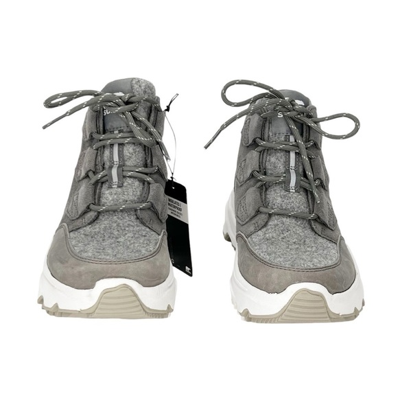 Sorel Size 6 Kinetic Breakthru Caribou Waterproof Sneaker Suede Gray New NWT - Picture 2 of 13